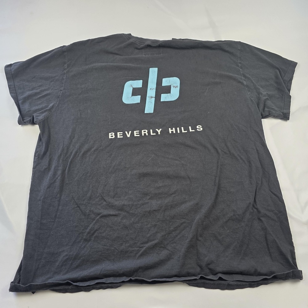 Daniel Patrick Beverly Hills Shirt Mens 3XL Black Logo Graphic Tee Double Sided